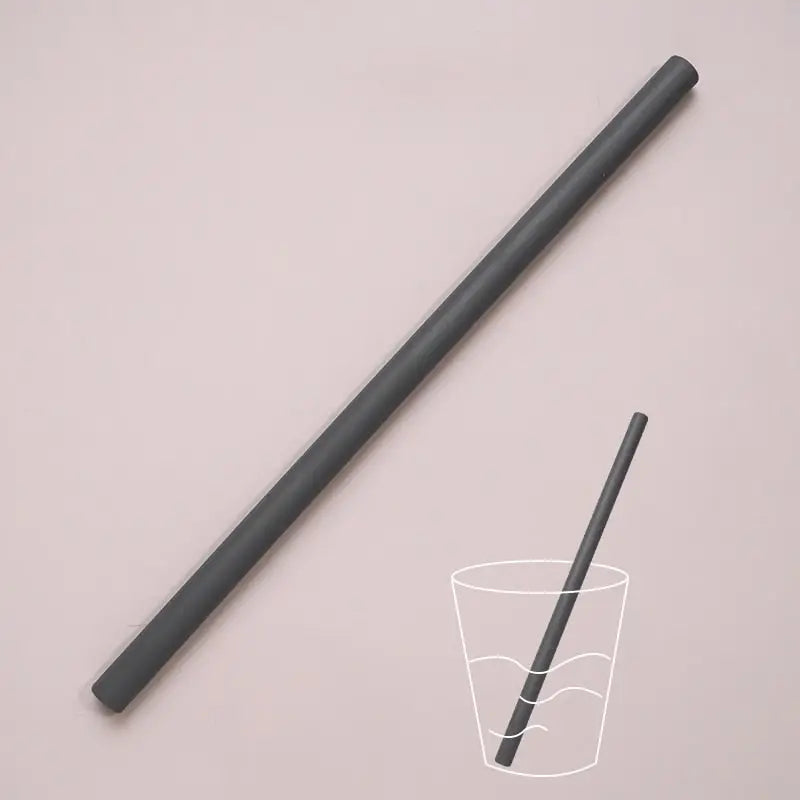 Extra Long Reusable Straws - Dark Grey