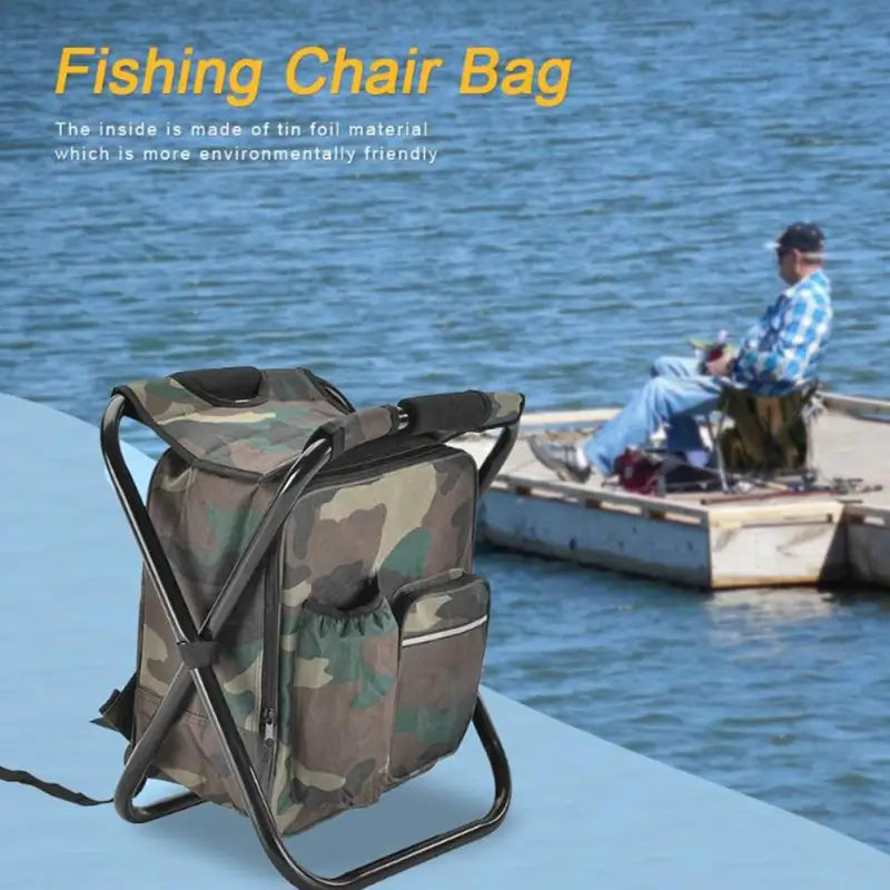 Fishing backpack cooler
