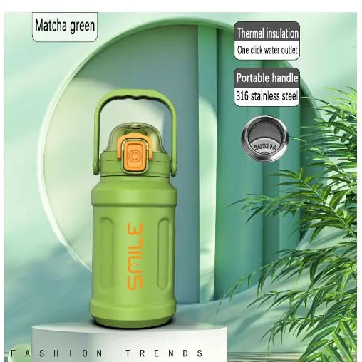 Flask Sports Water Bottle - 900ML / Green