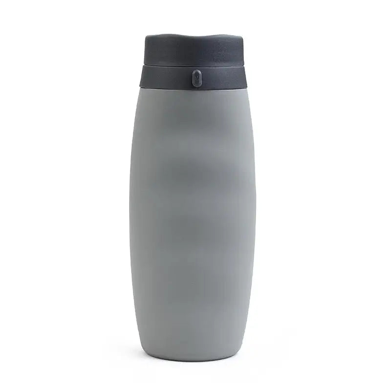 Foldable Outdoor Collapsible Water Bottle - Grey