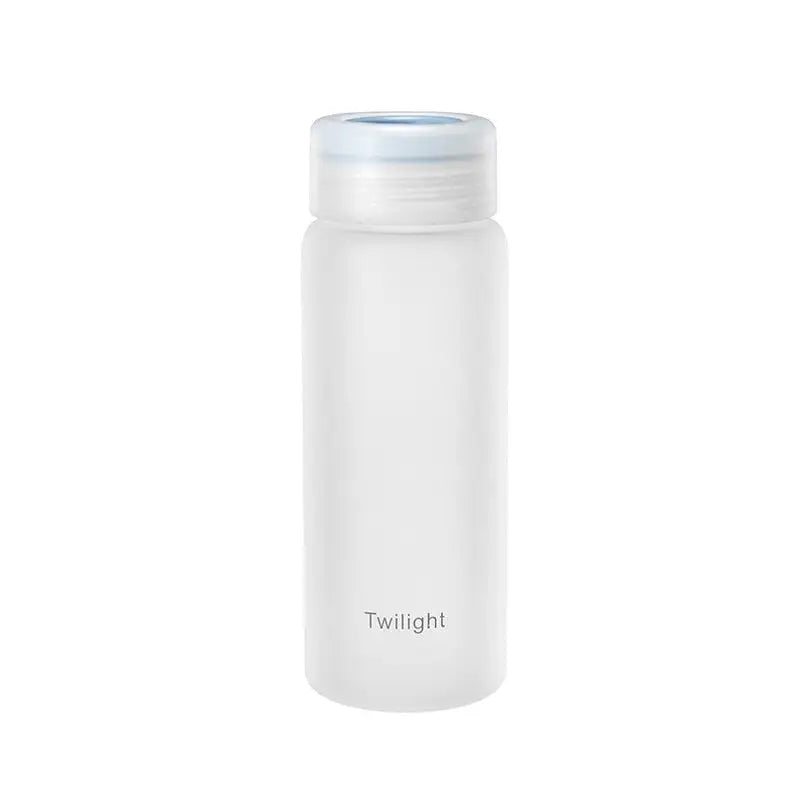 Frosted Glass Water Bottle - 420ml / Blue