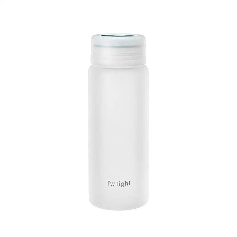 Frosted Glass Water Bottle - 420ml / Green
