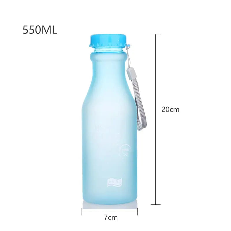 Frosted Sports Water Bottle - 550ML / Blue