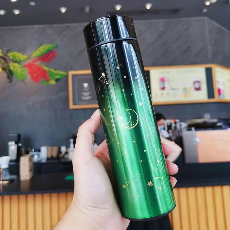 Galaxy Stainless Steel Water Bottle - Green / 500ml