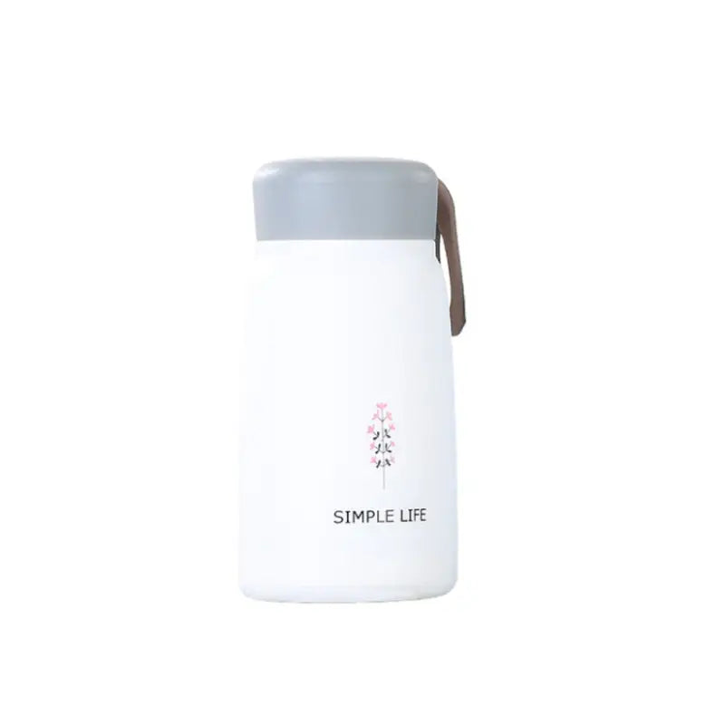 Girls Sports Water Bottle - 301-400ml / White