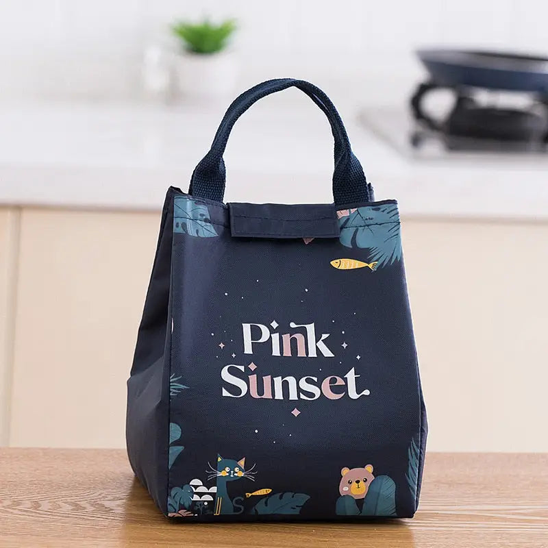 Grocery Cooler Bags - Pink Sunset