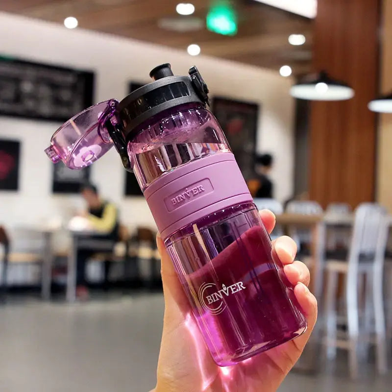 Hiking Sports Water Bottle - 500ml / Purple