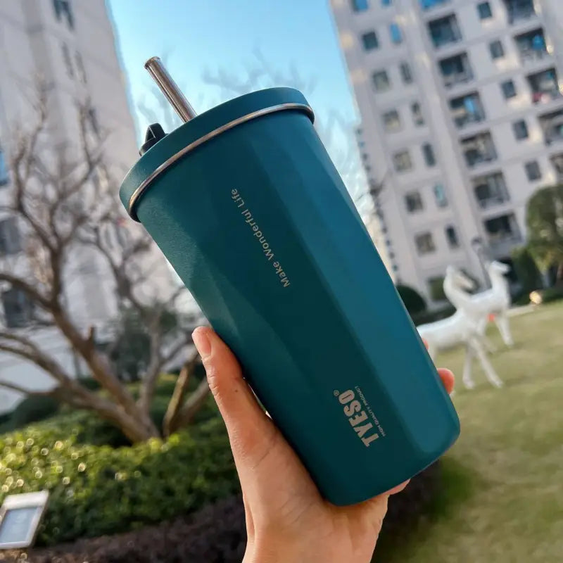 Hot Coffee Thermos - Green / 600ML