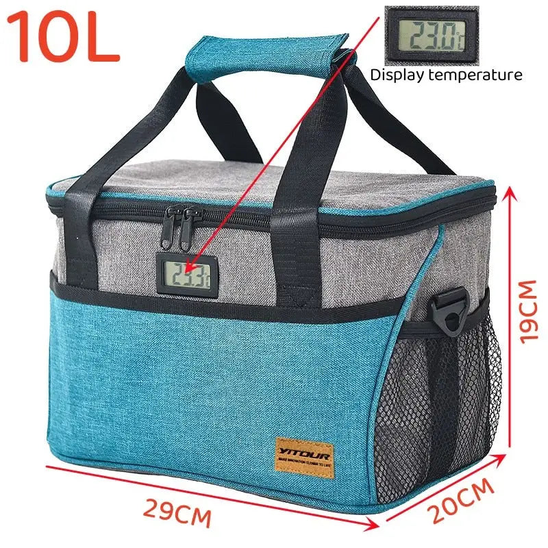 Ice pack Cooler Bags - Blue Gray 10L