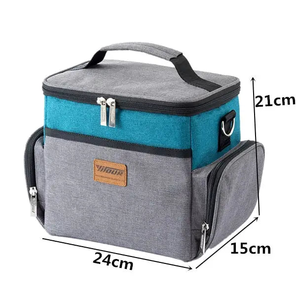Ice pack Cooler Bags - Blue Gray 24cm