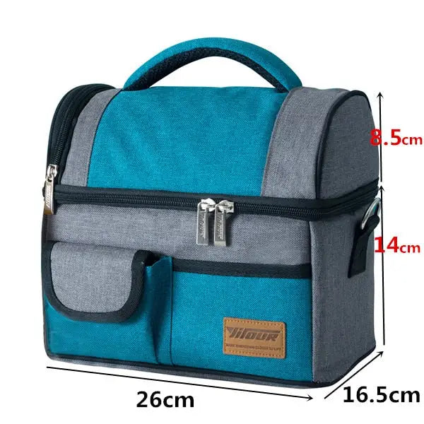 Ice pack Cooler Bags - Blue Gray 26cm
