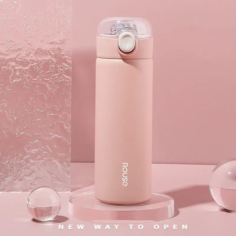 Icy Stainless Steel Water Bottle - Pink / 380ml