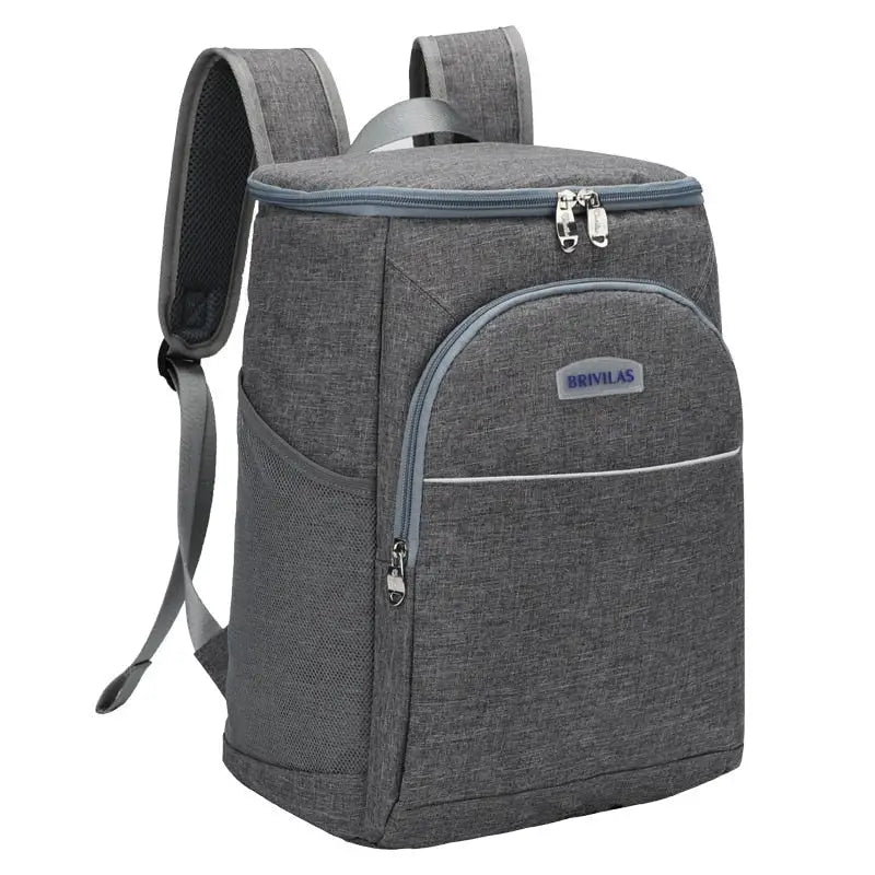 Insulated Backpack Cooler - Gray / 20CMx26CMx36CM