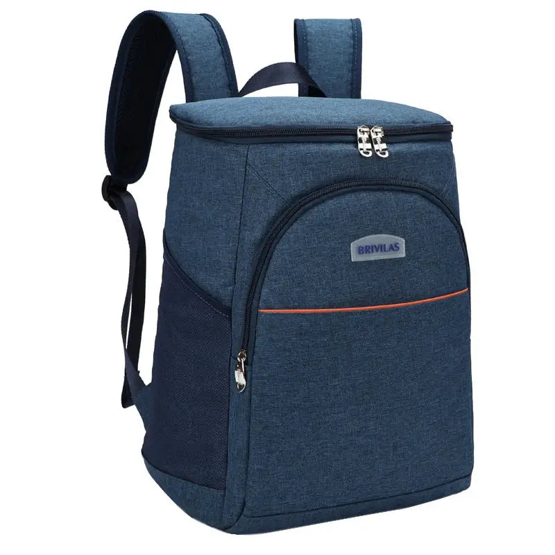 Insulated Backpack Cooler - Navy Blue / 20CMx26CMx36CM