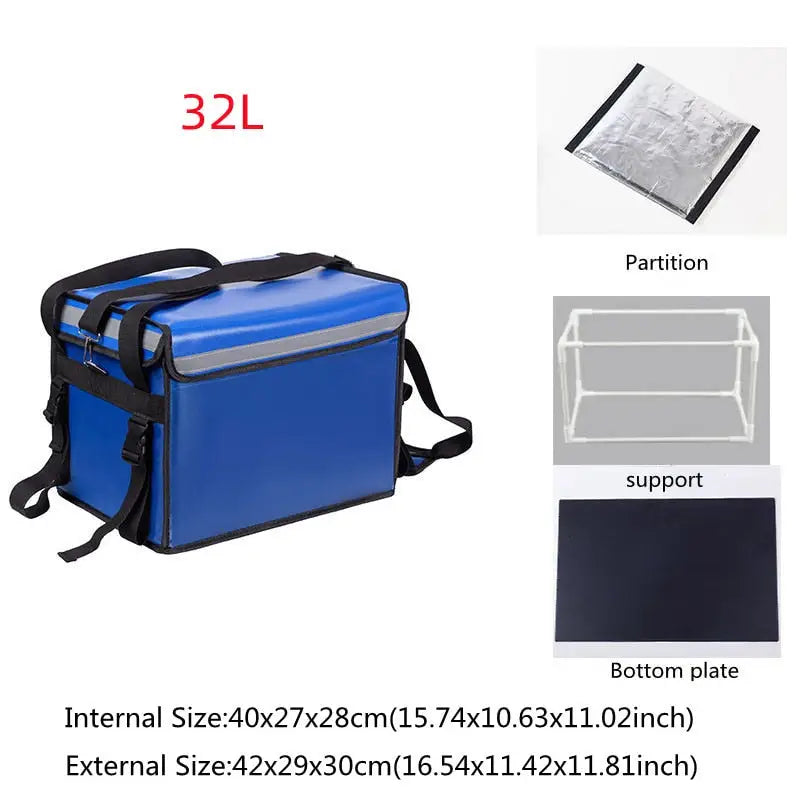 Insulated Catering Delivery Bags - Blue 32 L