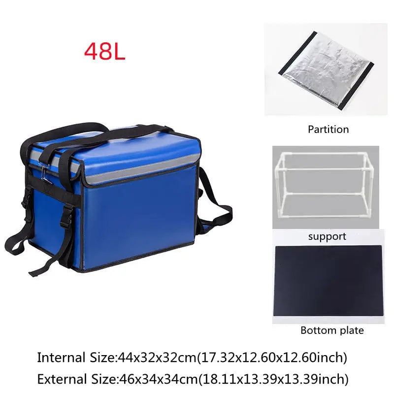 Insulated Catering Delivery Bags - Blue 48 L