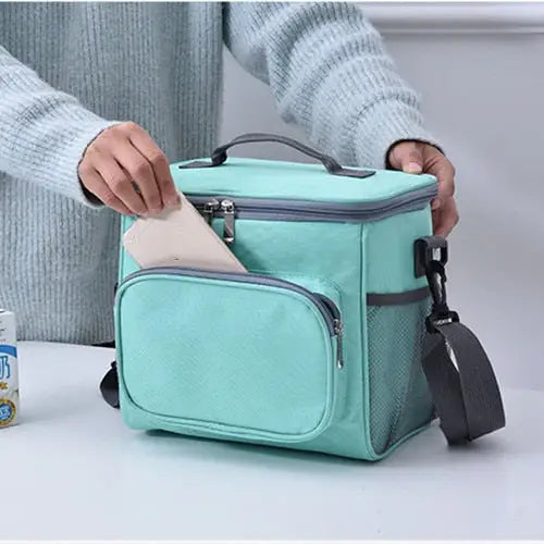 Insulated Food Delivery Shoulder Bags - Green