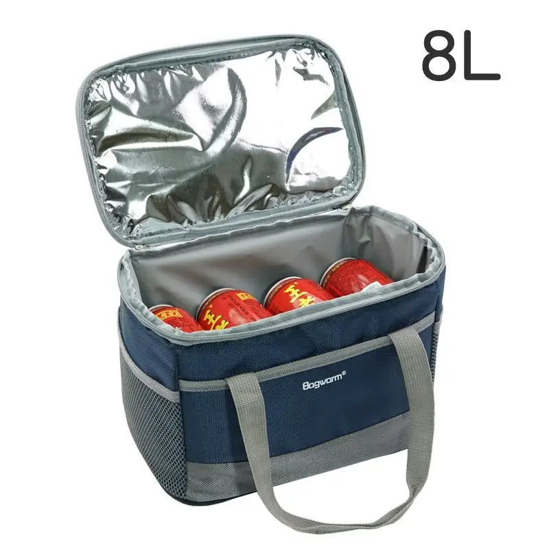 Insulated Food Delivery Tote Bags - 8L Navy