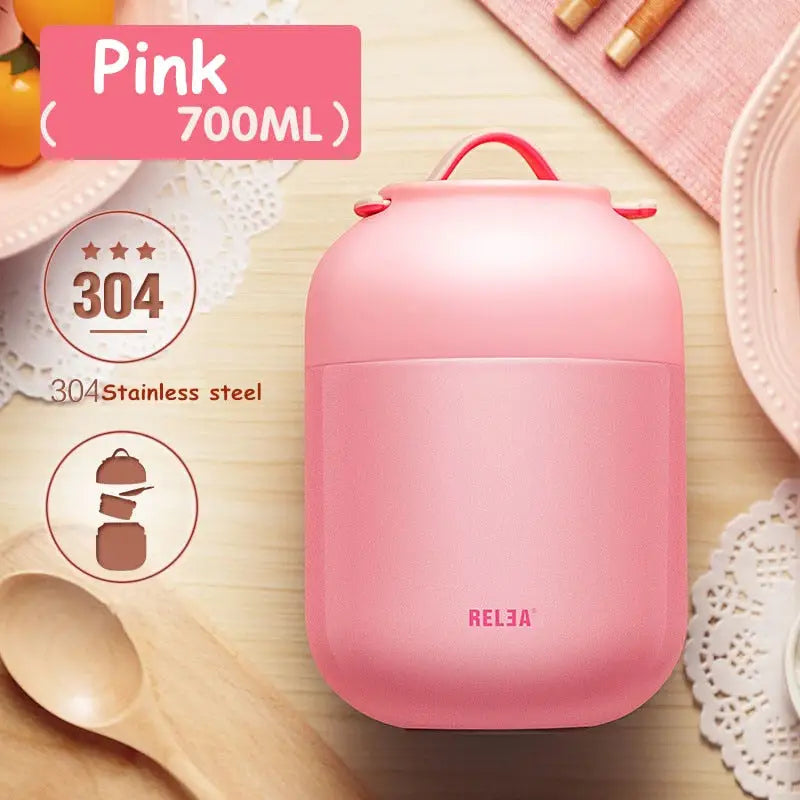 Insulated Leak-proof Snack Container - 700ml Pink