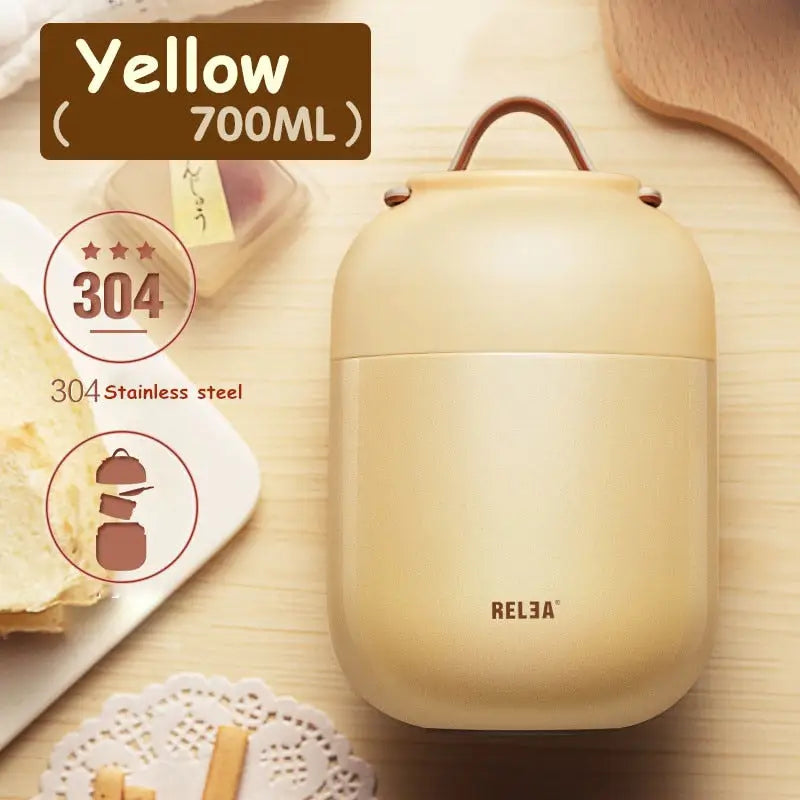 Insulated Leak-proof Snack Container - 700ml Yellow