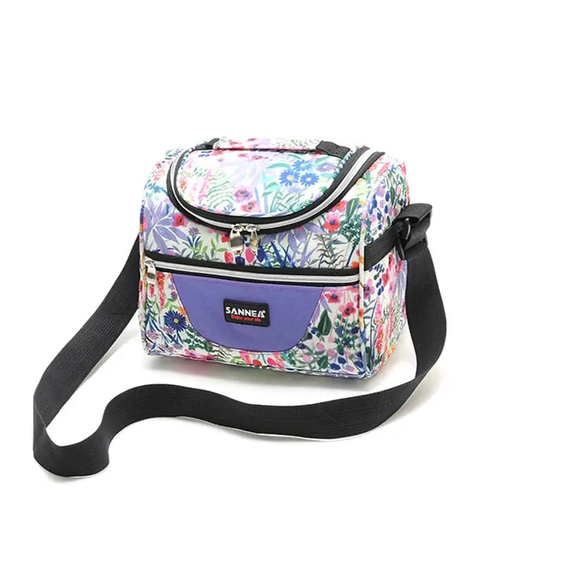 Insulated Lunch Bag - Flowers and Plants