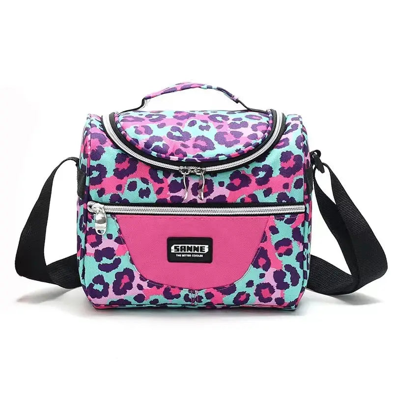 Insulated Lunch Bag - Rose Red