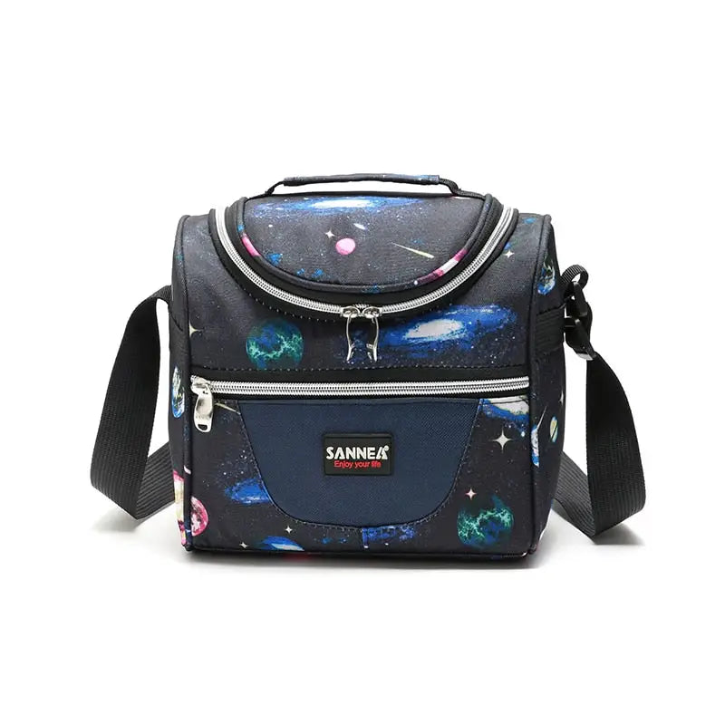 Insulated Lunch Bag - Starry Sky Black