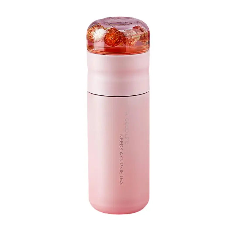 Insulated Tea Thermos - Pink
