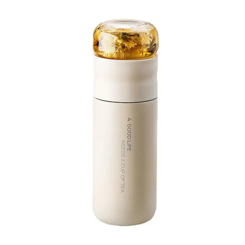 Insulated Tea Thermos - White