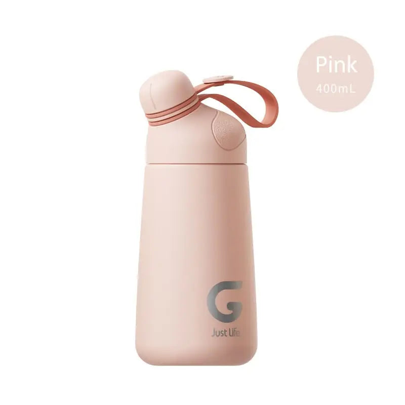Kettle Flask Sports Water Bottle - 400ml / Pink