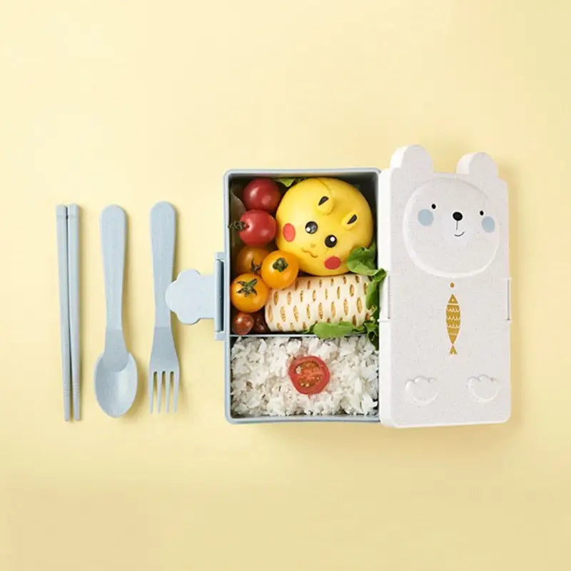 Kids Bento Lunch Box - Blue