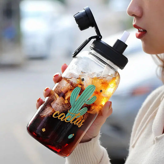 Kids Glass Water Bottle