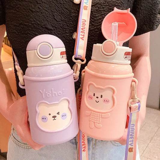 Kids Kawaii Girls Water Bottle