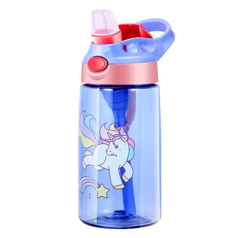 Kids Plastiic School Water Bottle - 0.45L / 480ML Purple