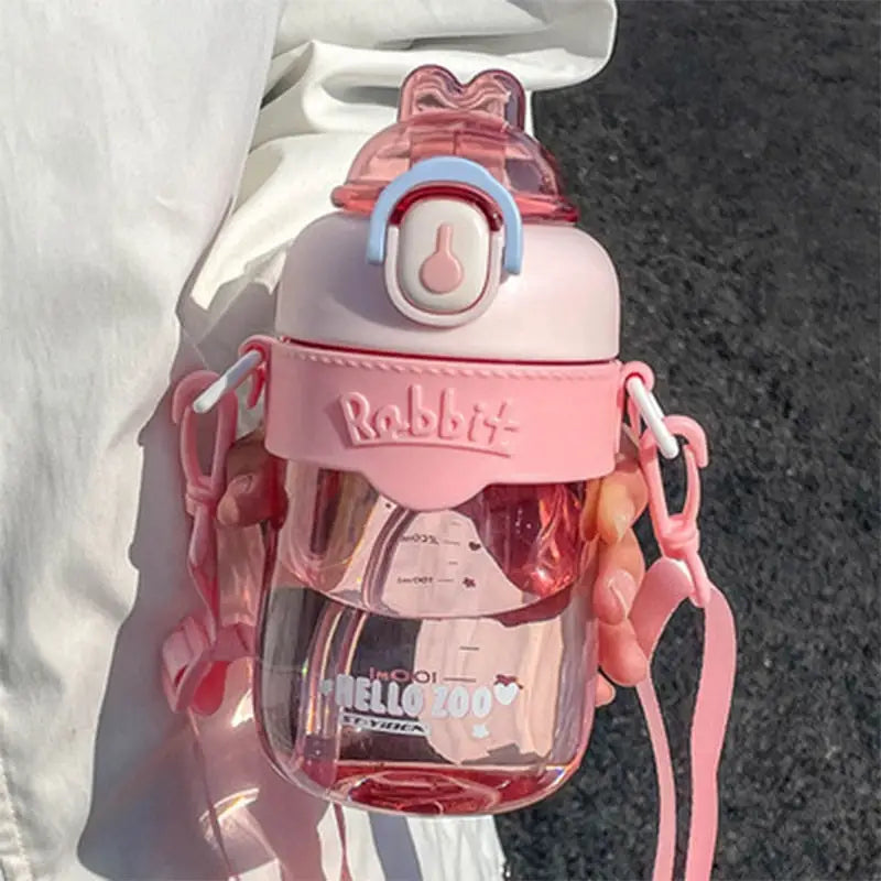 Kids Rabbit Water Bottle - 0.65L / Pink
