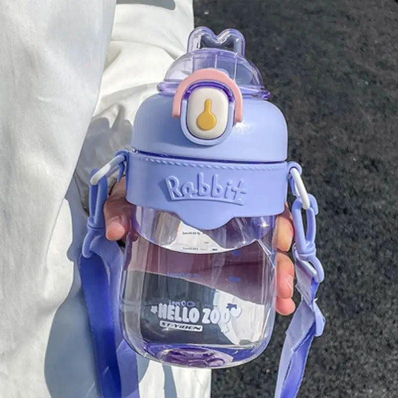 Kids Rabbit Water Bottle - 0.65L / Purple