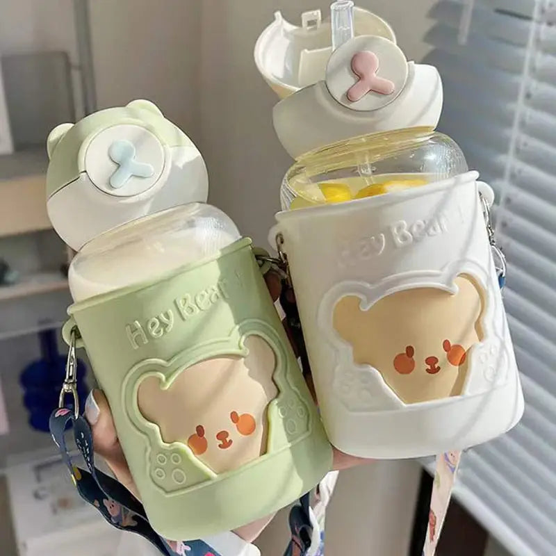 Kids Water Bottle with Silicone Sleeve