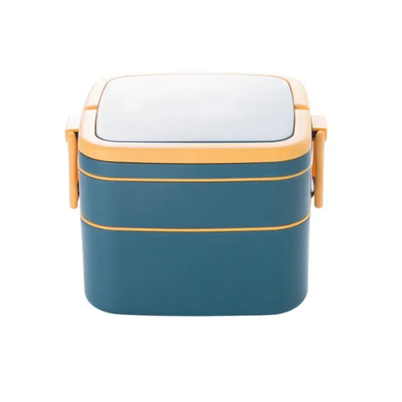 Large Bento Box - Blue-Square