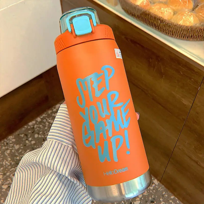 Large Stainless Steel Water Bottle - 1100ML / Sunny Orange