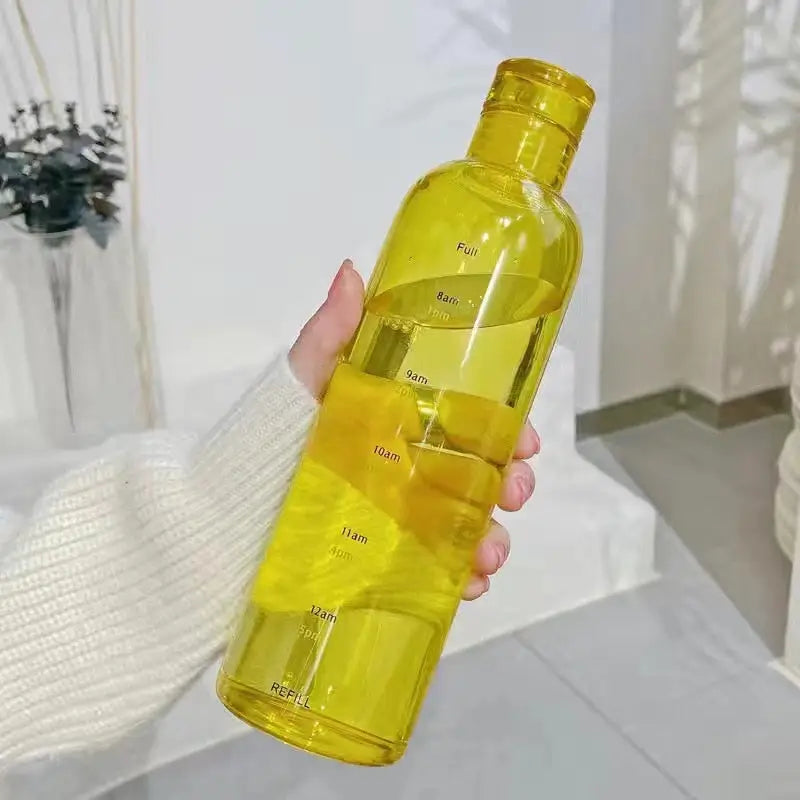 Leakproof Glass Water Bottle - Yellow / 500ml