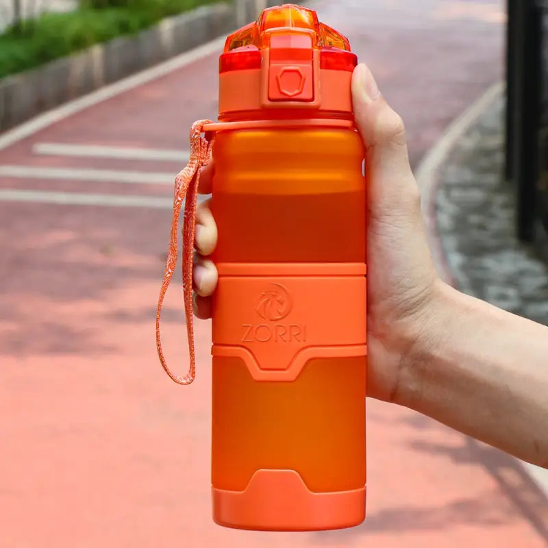 Leakproof Gym Sports Water Bottle - 400ml / Orange