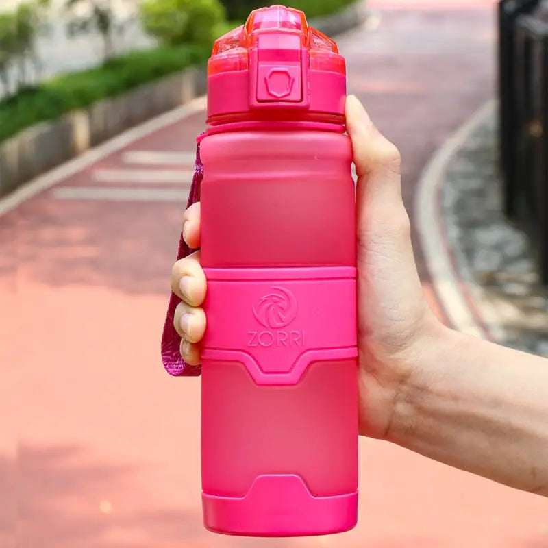 Leakproof Gym Sports Water Bottle - 400ml / Pink