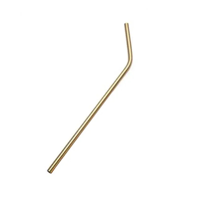 Long Reusable Straws - Curved Gold