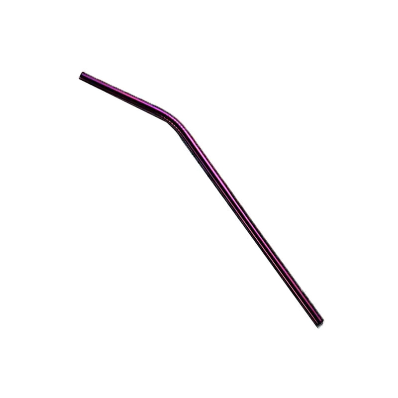 Long Reusable Straws - Curved Purple