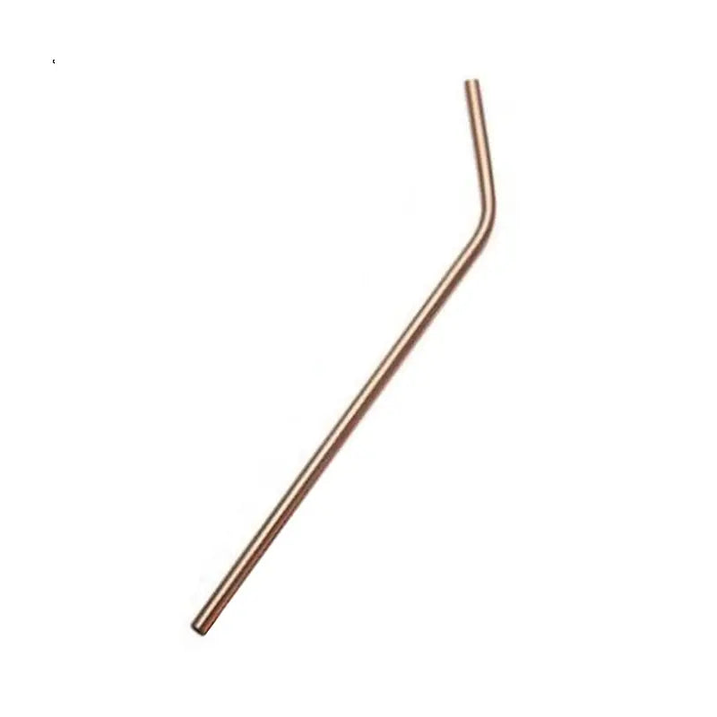 Long Reusable Straws - Curved Rosegold