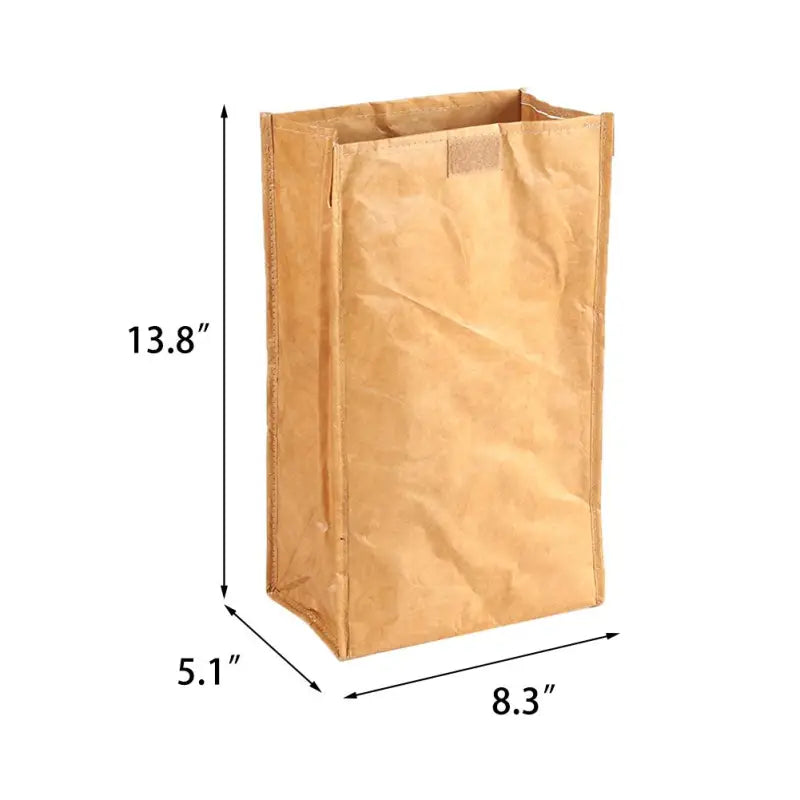 Lunch Bags with Sandwich Container - Brown / United States