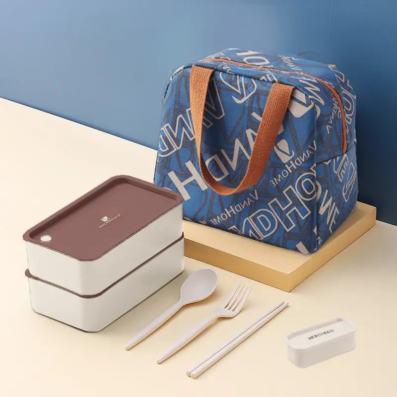 Lunch Bento Box - 1440ml Khaki / With Compartments