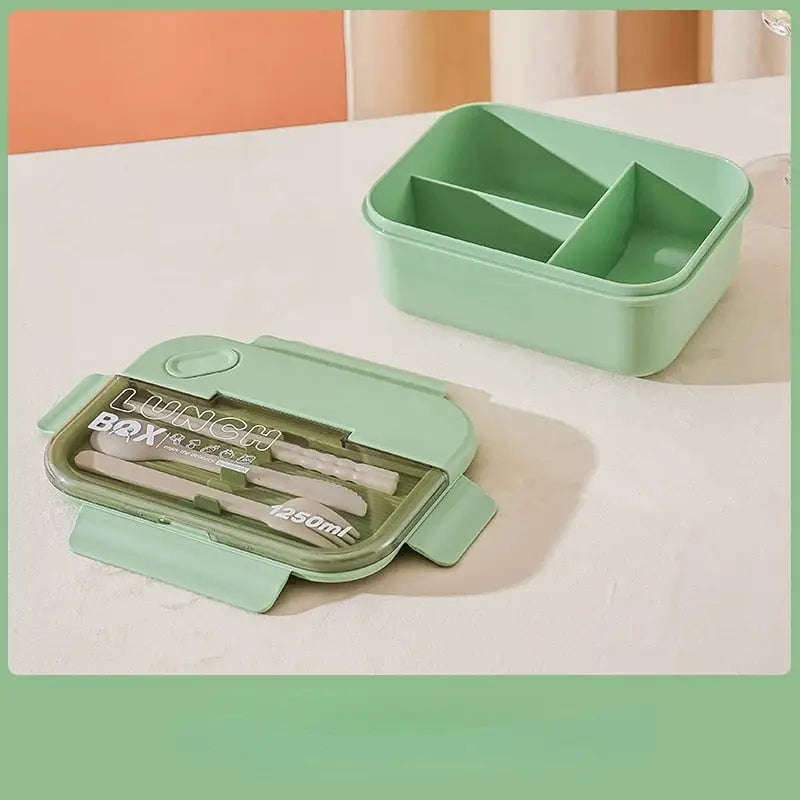 Lunchbox Anime - 3 Grid Green