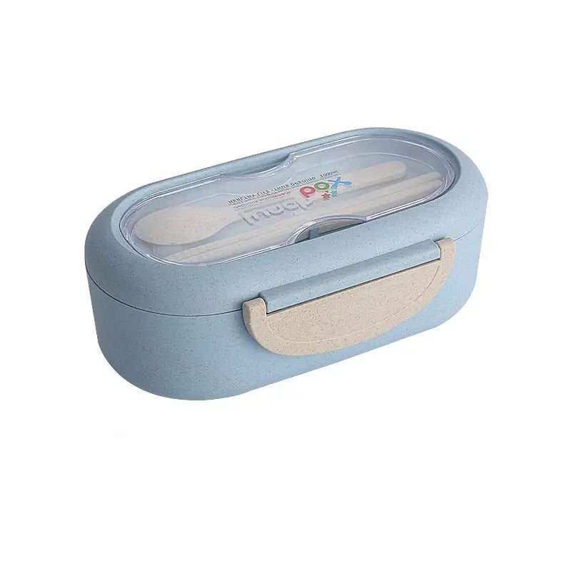 Lunchbox With Utensils - Light Blue