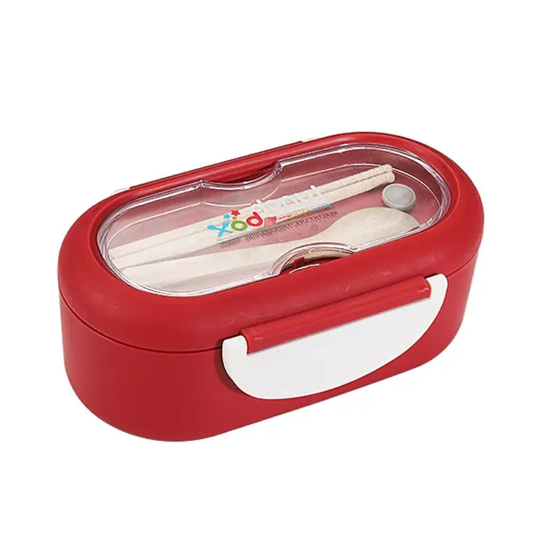 Lunchbox With Utensils - Red